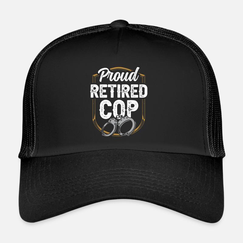 Stolzer Polizist Im Ruhestand Polizei Rente Trucker Cap