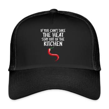 Chili-Pfeffer - Trucker Cap - Schwarz/Schwarz - Vorne