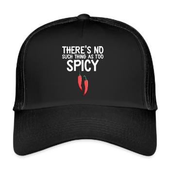 Chili-Pfeffer - Trucker Cap - Schwarz/Schwarz - Vorne