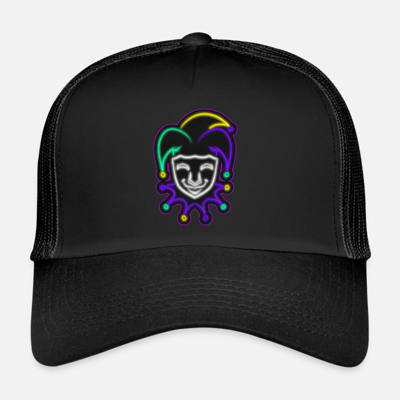 Bouffon Outline pour Mardi Gras Casquette trucker 