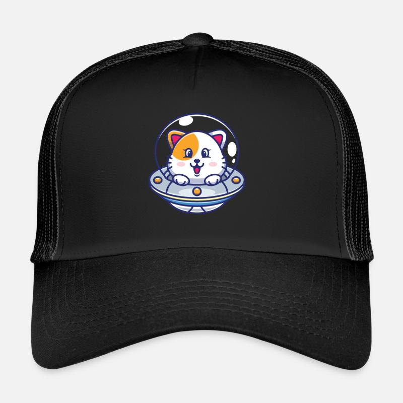 Chats UFO vaisseau spatial Cat Enfants Casquette trucker 
