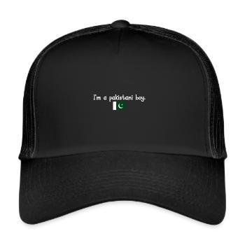 Je suis un garçon pakistanais - Casquette trucker  - noir/noir - Devant