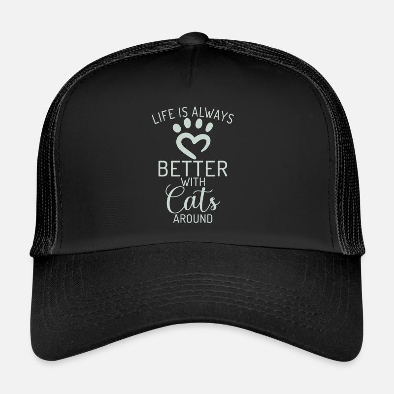 Cadeau Propriétaire de chat Cadeau de chat Casquette trucker 