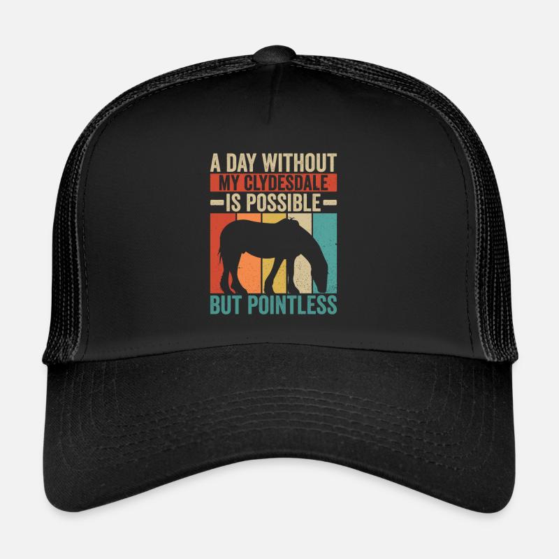 Clydesdale Reiter Schottisches Pferd Trucker Cap