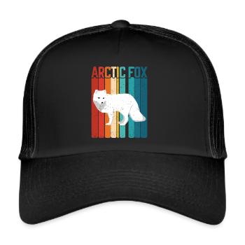 Artic fox lovers from Arctic fox - Trucker Cap - black/black - Front