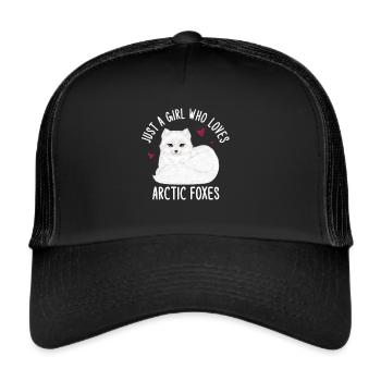 Artic fox lovers from Arctic fox - Trucker Cap - black/black - Front