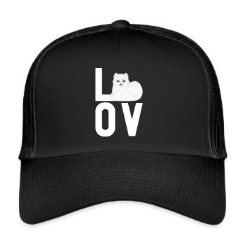 Artic fox lovers from Arctic fox - Trucker Cap - black/black - Front