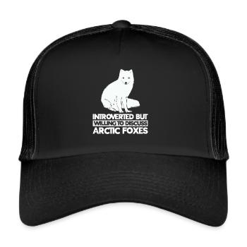 Artic fox lovers from Arctic fox - Trucker Cap - black/black - Front