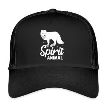 Artic fox lovers from Arctic fox - Trucker Cap - black/black - Front