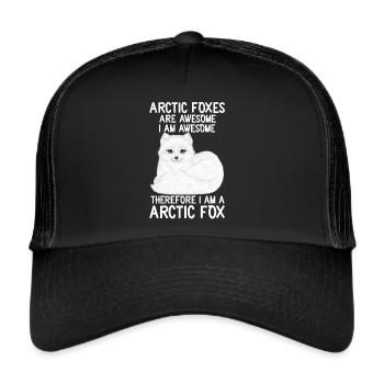 Artic fox lovers from Arctic fox - Trucker Cap - black/black - Front