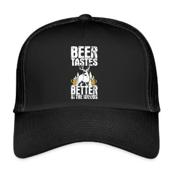 Hunting and beer - Trucker Cap - black/black - Front
