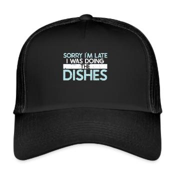 Lave-vaisselle - Casquette trucker  - noir/noir - Devant