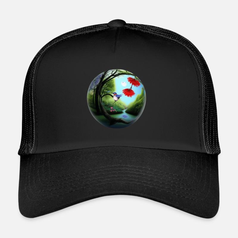 Spherical sphere Trucker Cap
