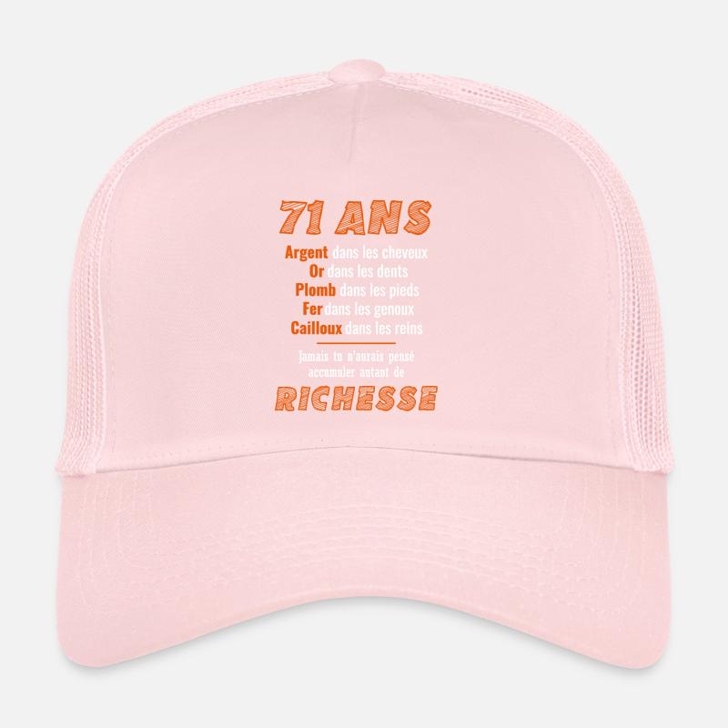 71 Ans Anniversaire Drôle Idée Cadeau Casquette trucker 
