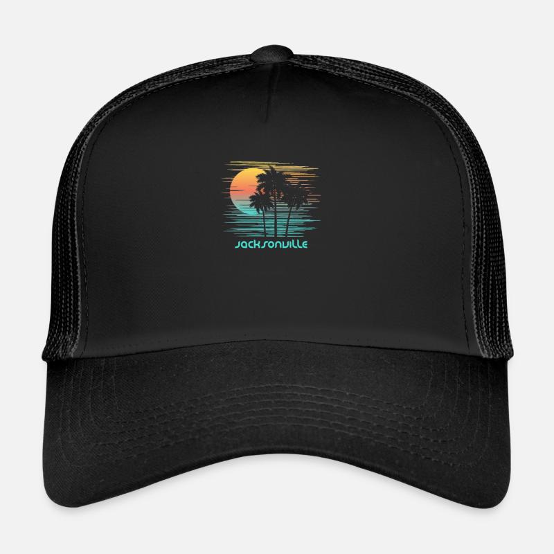 Jacksonville Florida Stylish Souvenir Vacation Trucker Cap