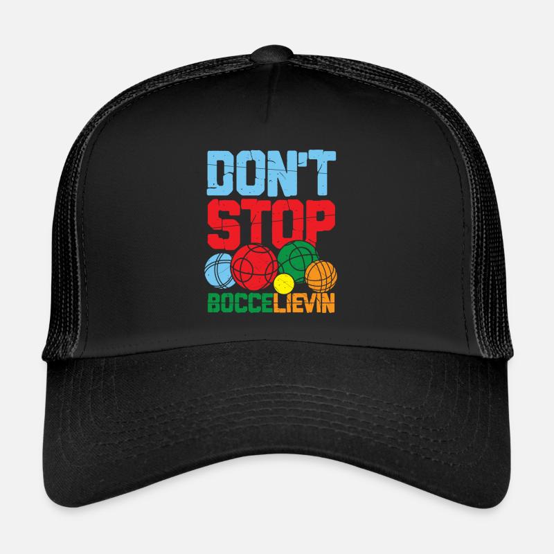 Petanque Petanque Boccia Bocce Boule für einen Trucker Cap