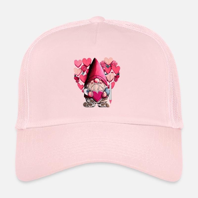 Joyeuse Saint-Valentin Gnome avec cœur drôle Casquette trucker 