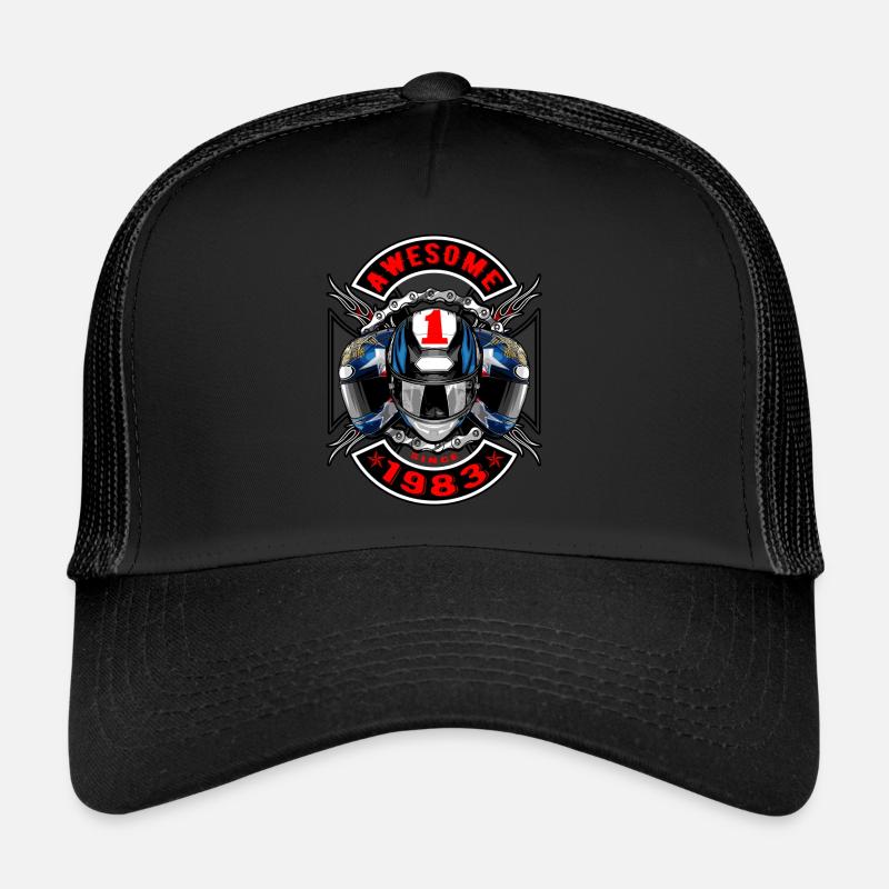 Awesome since 1983, Biker Geburtstag Trucker Cap