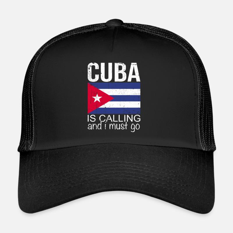 Kuba Spruch - Trucker Cap - Schwarz/Schwarz