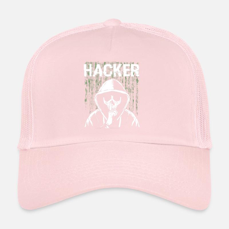 Hacker Skull Hacking Programmation Dark Net Casquette trucker 