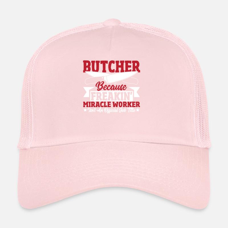 Boucher Titre officiel du poste Abattage Viande Casquette trucker 