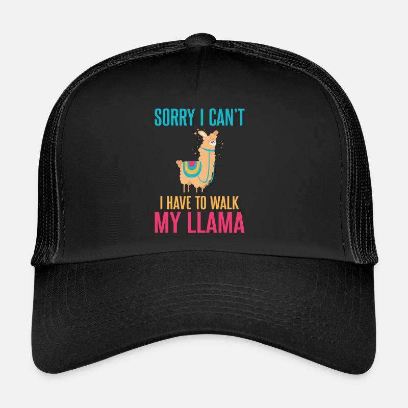 Llama Gift Llama Lover Gift Trucker Cap