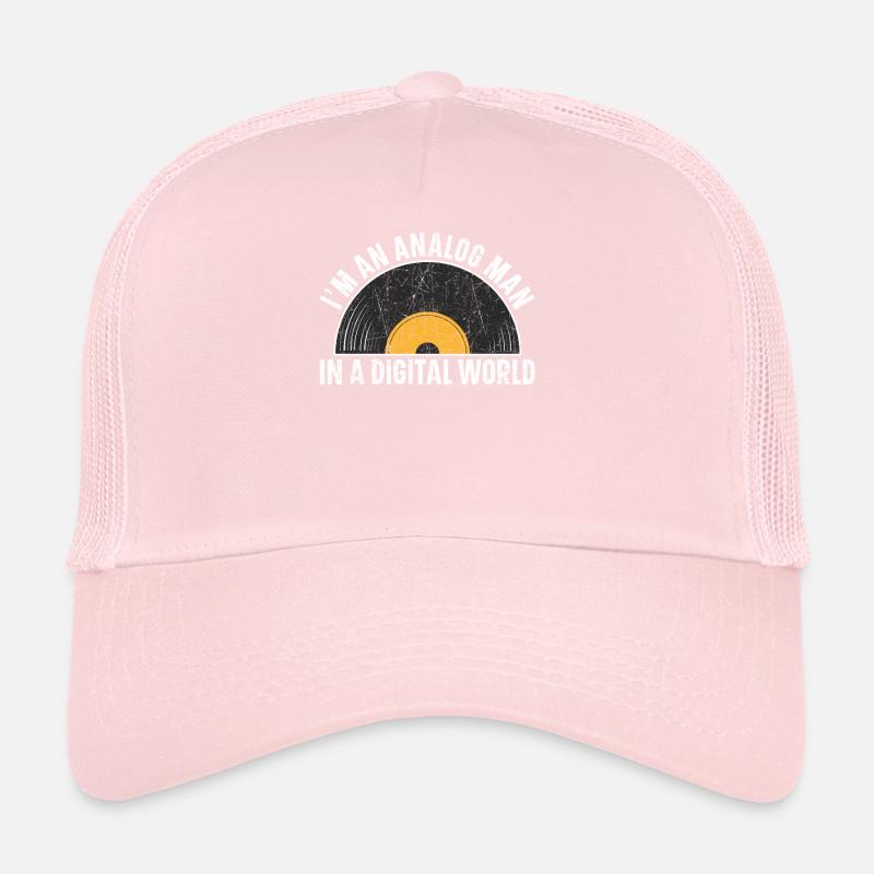 Ich bin ein analoger Mann in einer digitalen Welt Vinyl-Schallplatte Trucker Cap