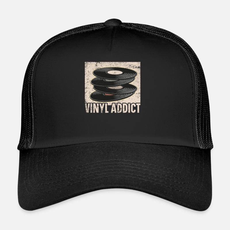 Vinyl Player Vinyl Record Player Music Lover Trucker Cap