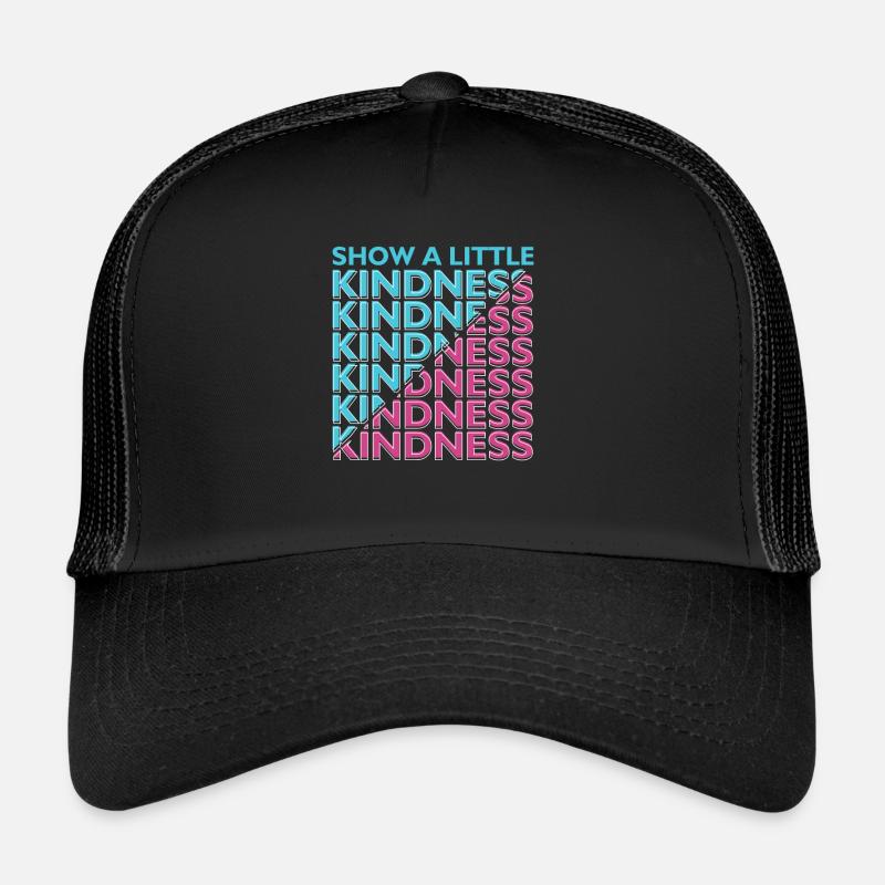 Kindness - Trucker Cap - Schwarz/Schwarz