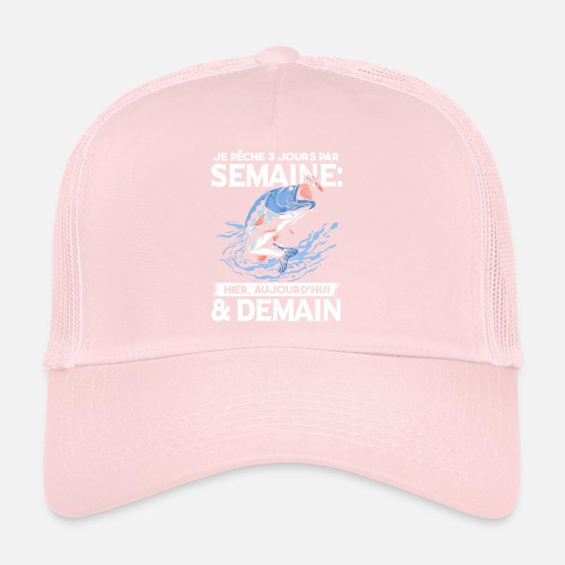 Drôle Poisson Pêcheur Pêche Casquette trucker 