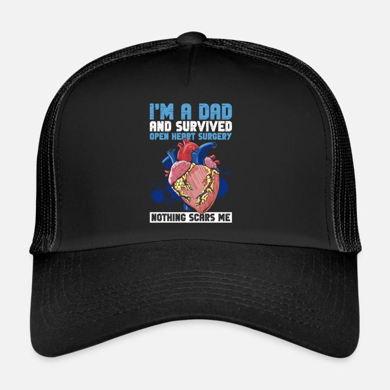 Herzoperation Herz OP Papa Trucker Cap