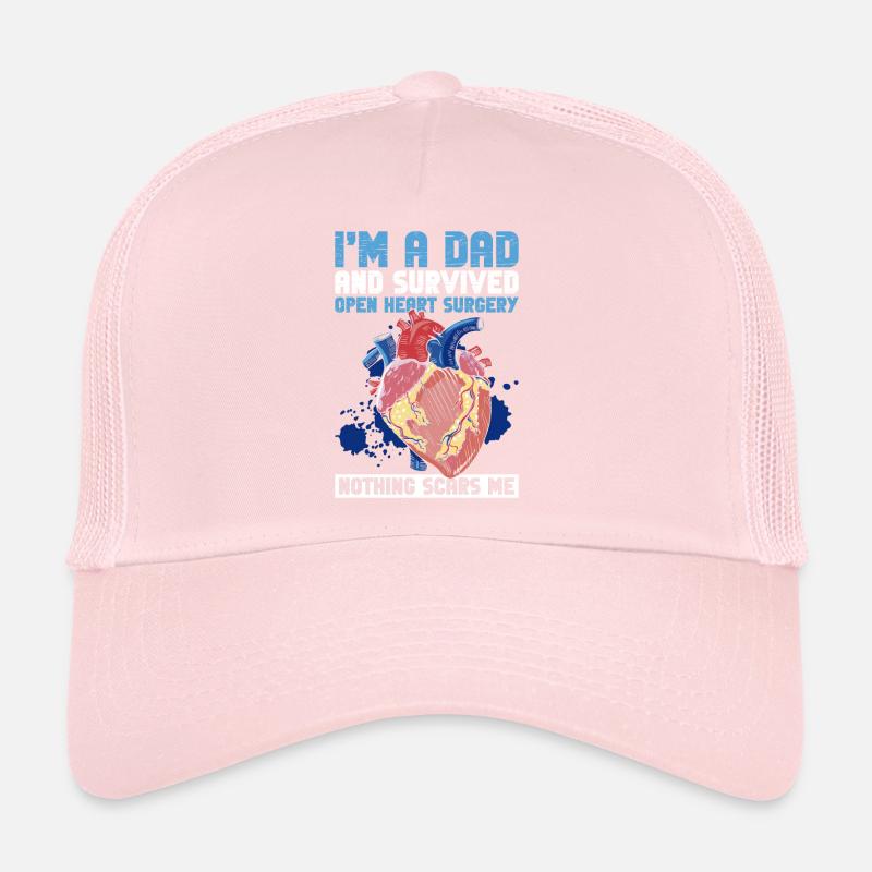 Herzoperation Herz OP Papa Casquette trucker 