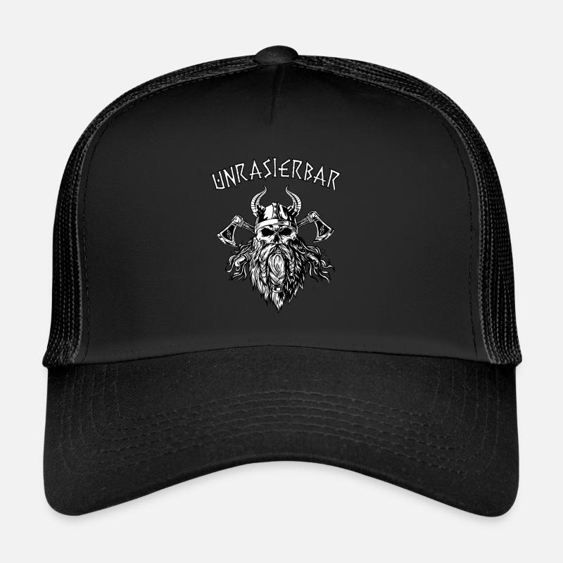 Bartträger Bart Wikinger Lustig Spruch Unrasierbar Trucker Cap