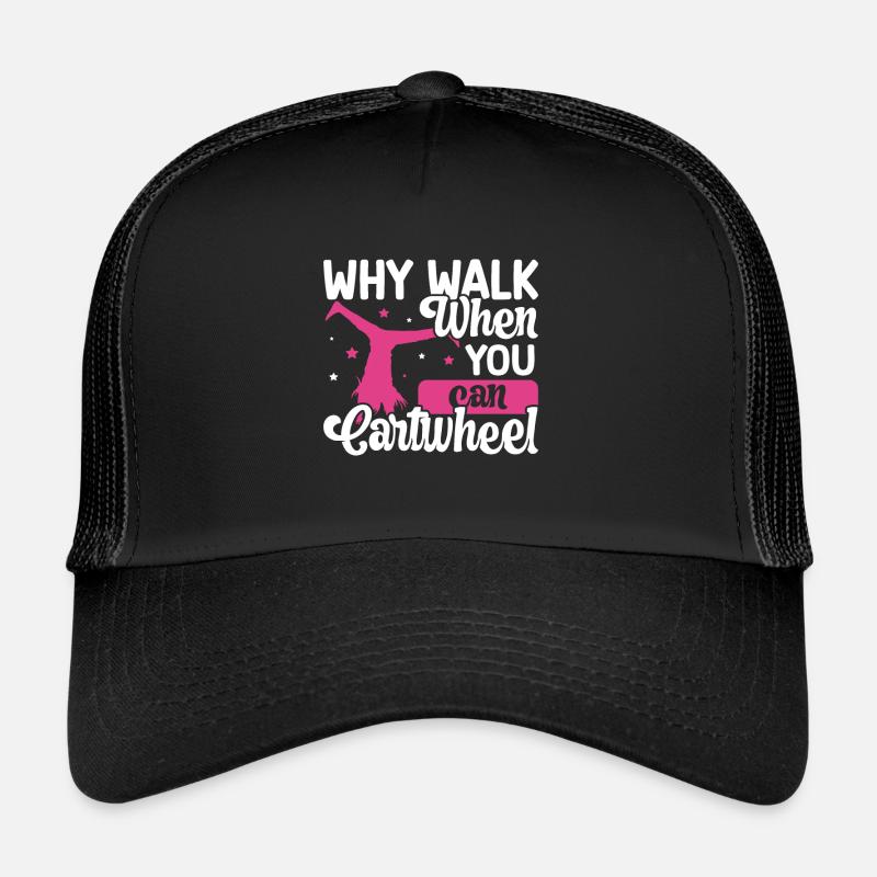 Roue de chariot -gymnaste tombe Casquette trucker 