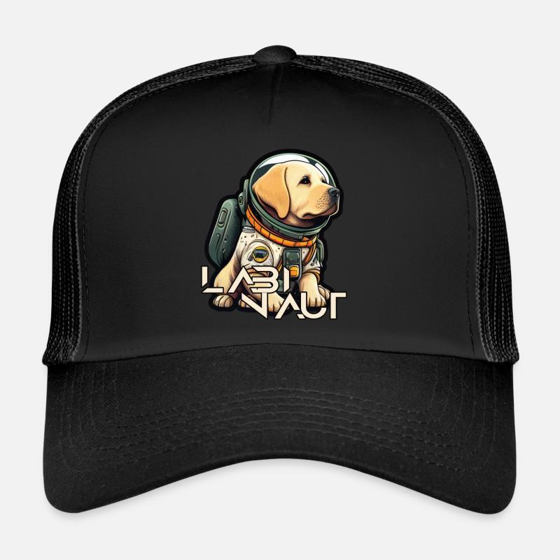 LabbiNaut Labrador Astronaut Dog daddy Trucker Cap