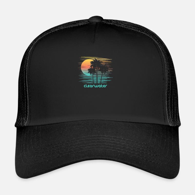 Clearwater Florida Stilvoller Souvenirurlaub Trucker Cap