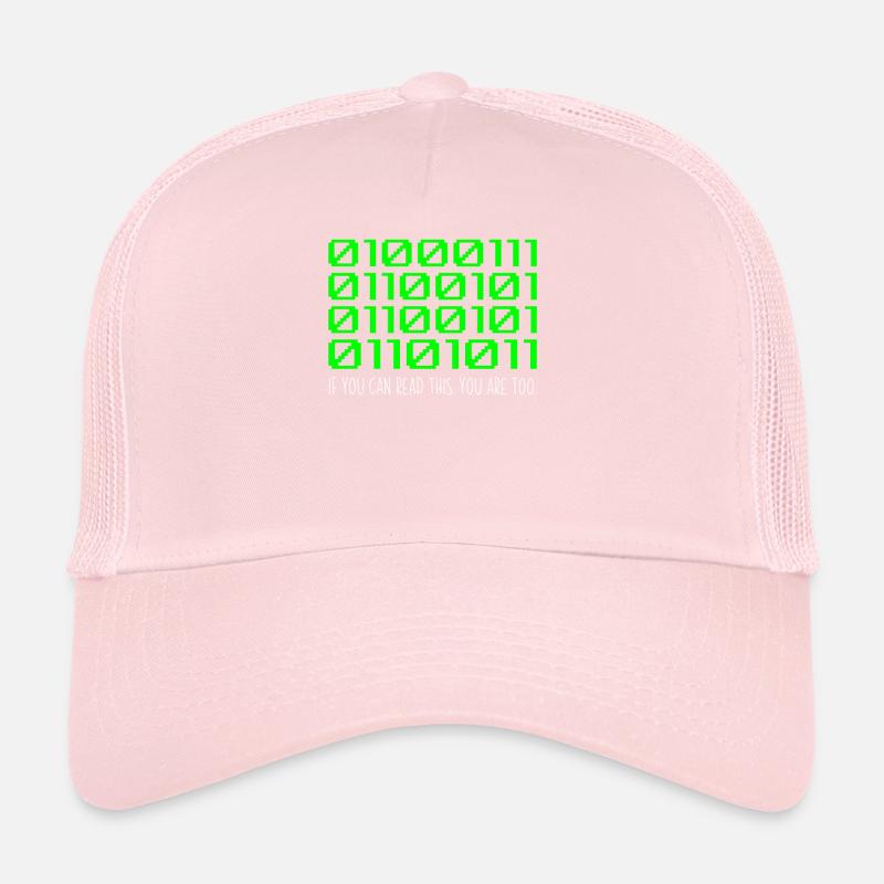 Développeur de code binaire informatique amusant Casquette trucker 