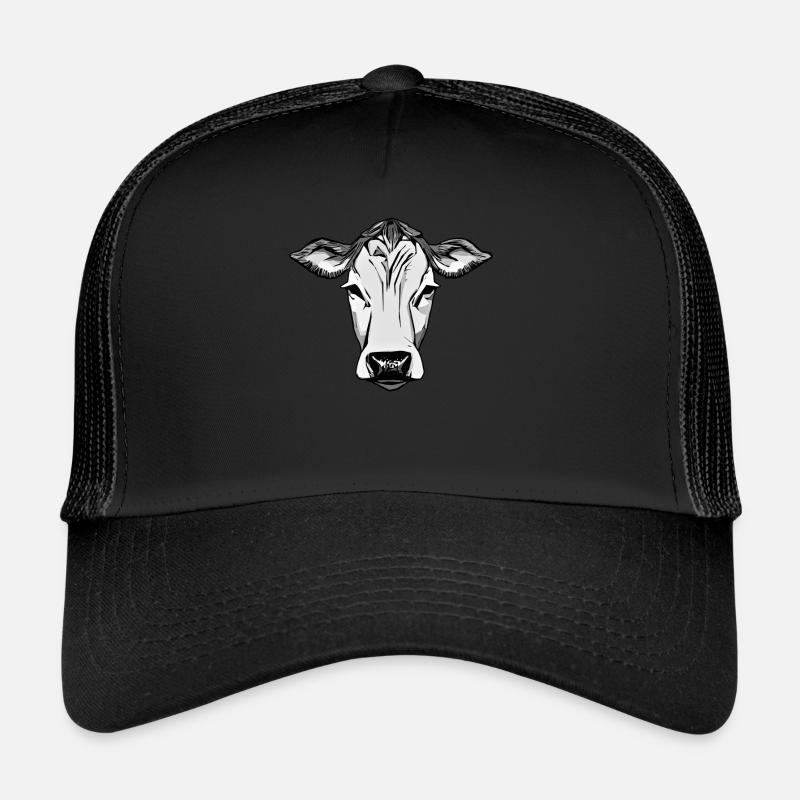 Impression de motifs de ferme de vaches Casquette trucker 