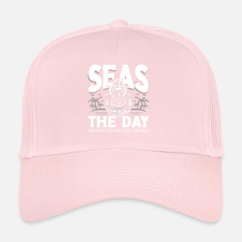 Seas The Day for a Seaman Sailor Maritime Trucker Cap