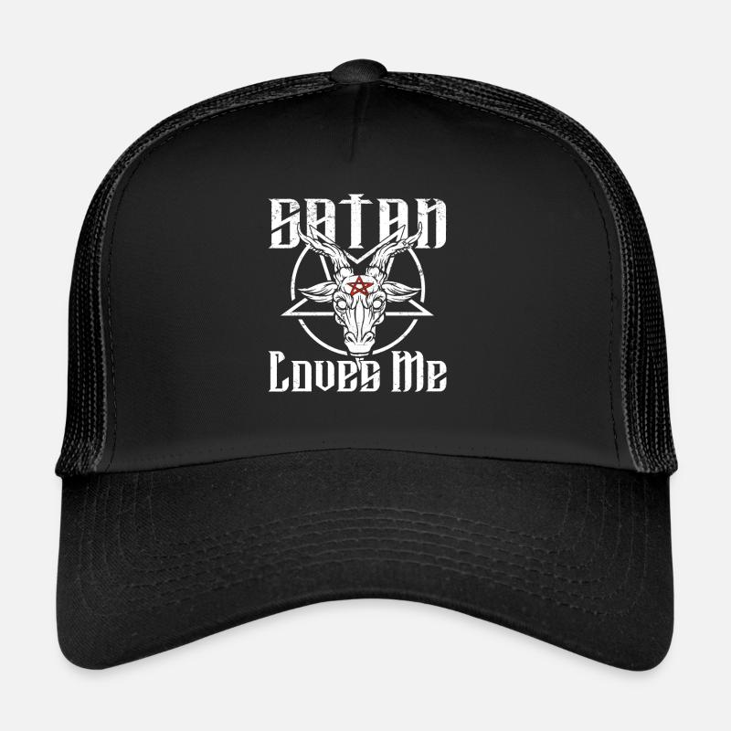 Satan Beelzebub Devil Gothic Pentagram Mystical Trucker Cap