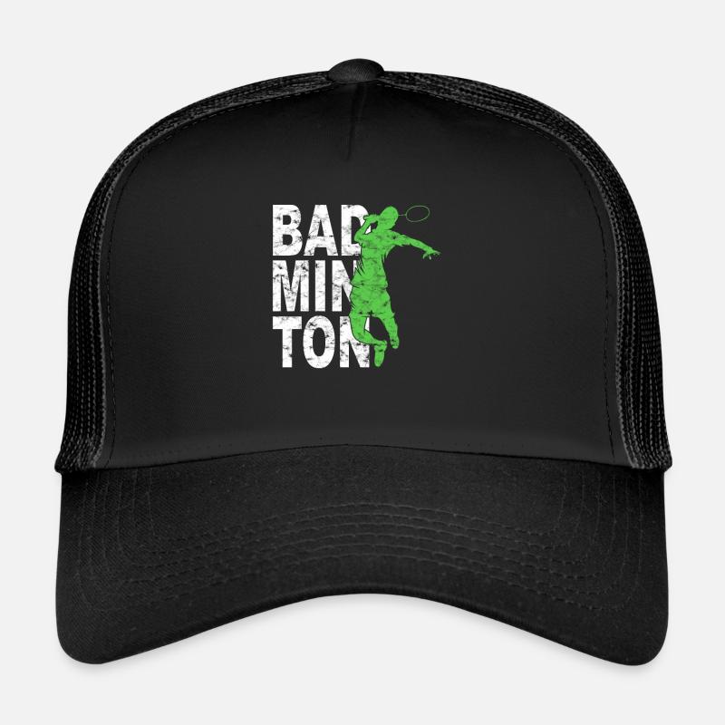 Badminton - Trucker Cap - Schwarz/Schwarz