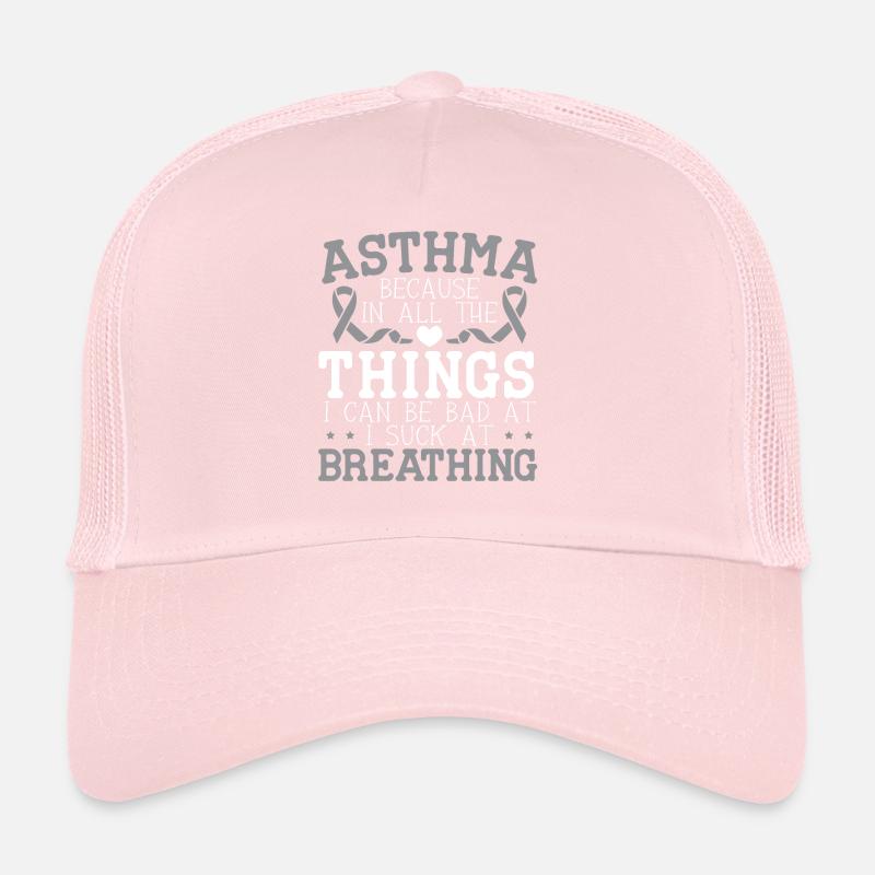 Sensibilisation à l’asthme Respiration sifflante Asthma Warrior Casquette trucker 