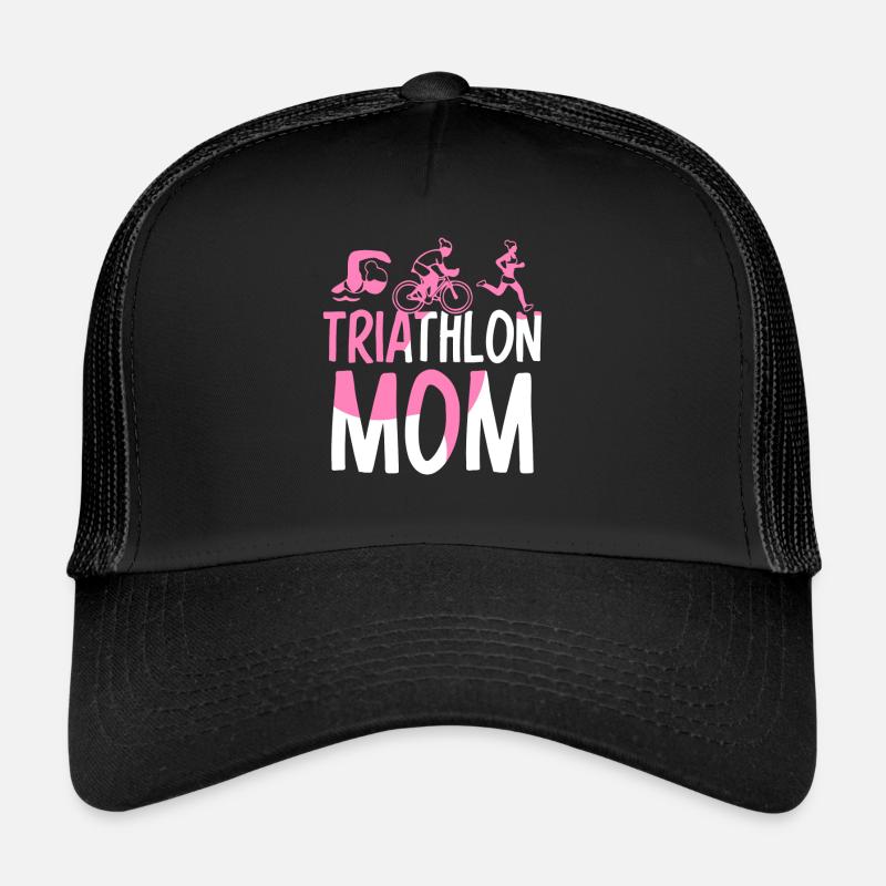Triathlon Mama Triathlète Triathlète de triathlon Casquette trucker 