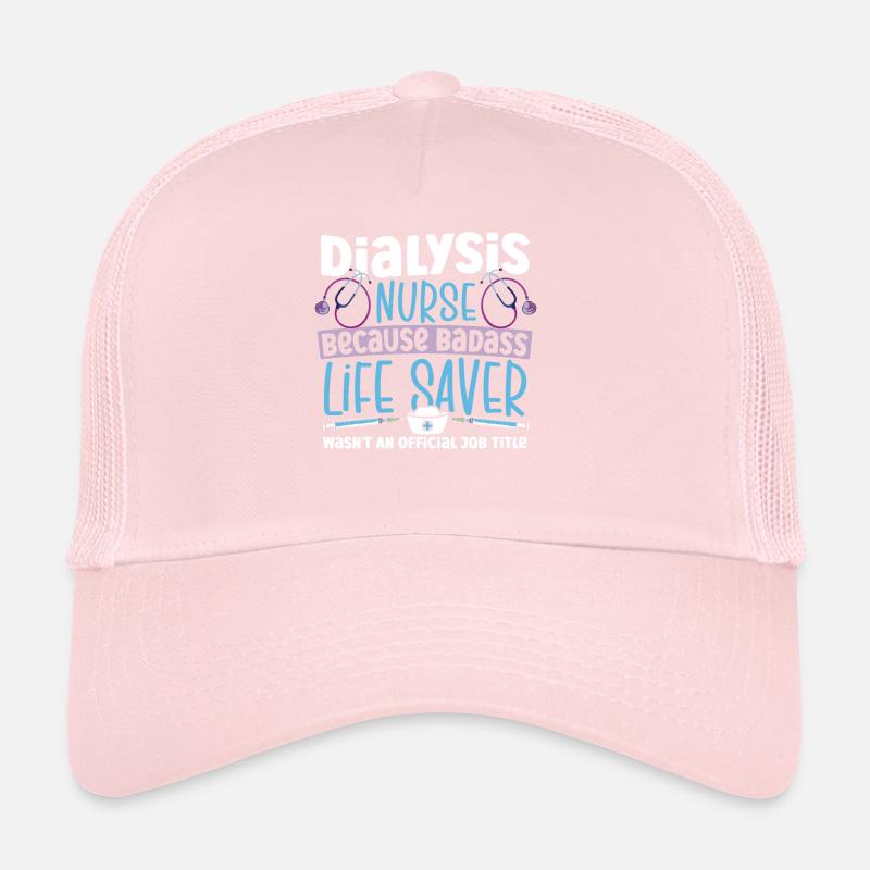 Infirmière en dialyse Titre officiel du poste Néphrologie Casquette trucker 