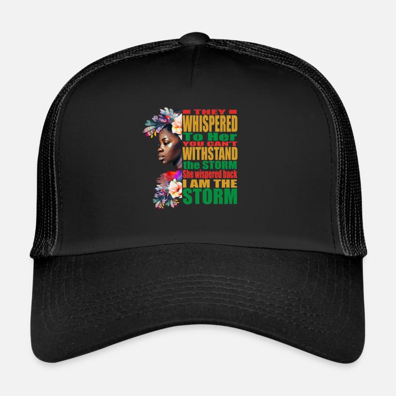 Storm BLM Black African Pride Mois de l’histoire des Noirs Casquette trucker 
