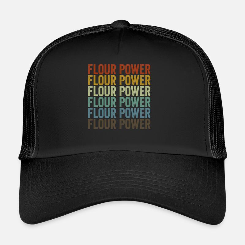 Flour Power Baking Chef Baker Trucker Cap