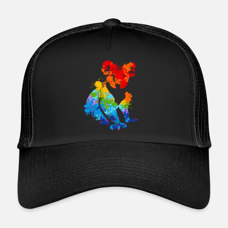 Farbspritzer Koala Bunter Koala Trucker Cap