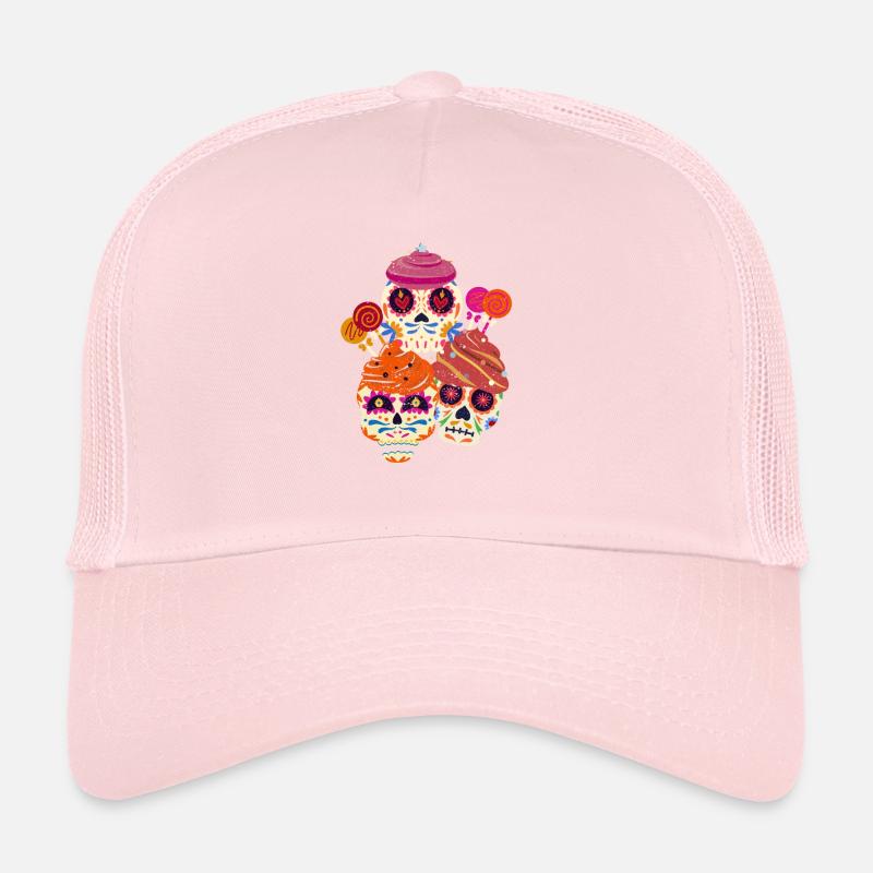 Cute Sugar Skull Cupcakes Funny Cinco De Trucker Cap