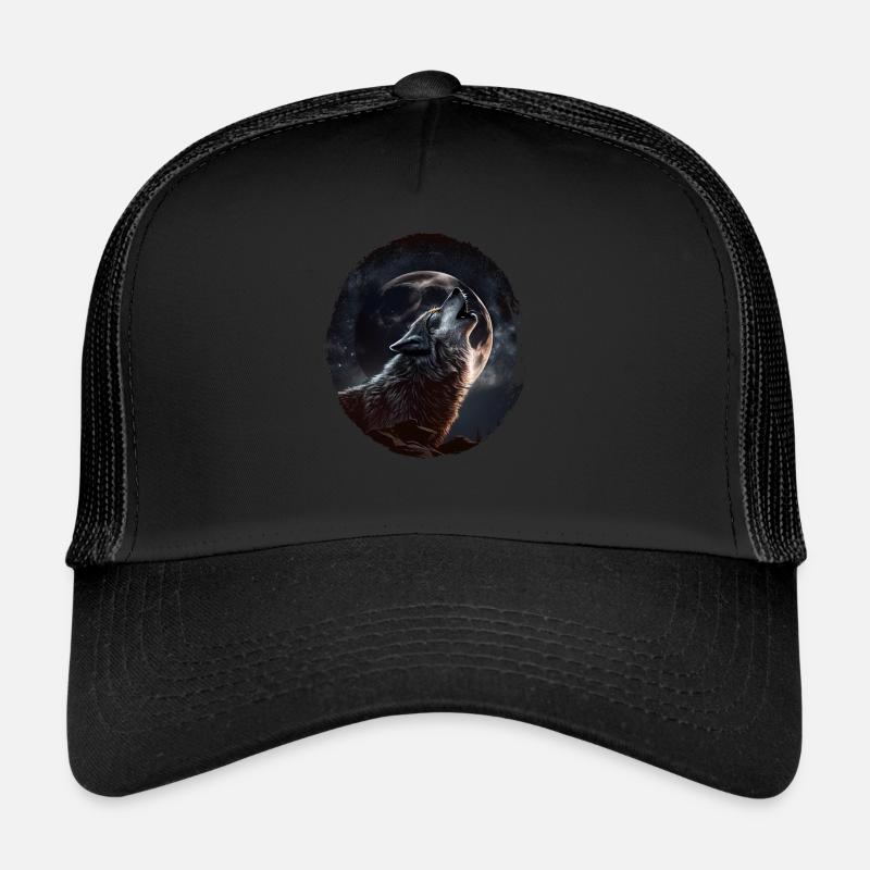 Wölfe Silhouette Naturschutz Tierschutz Wolf Trucker Cap