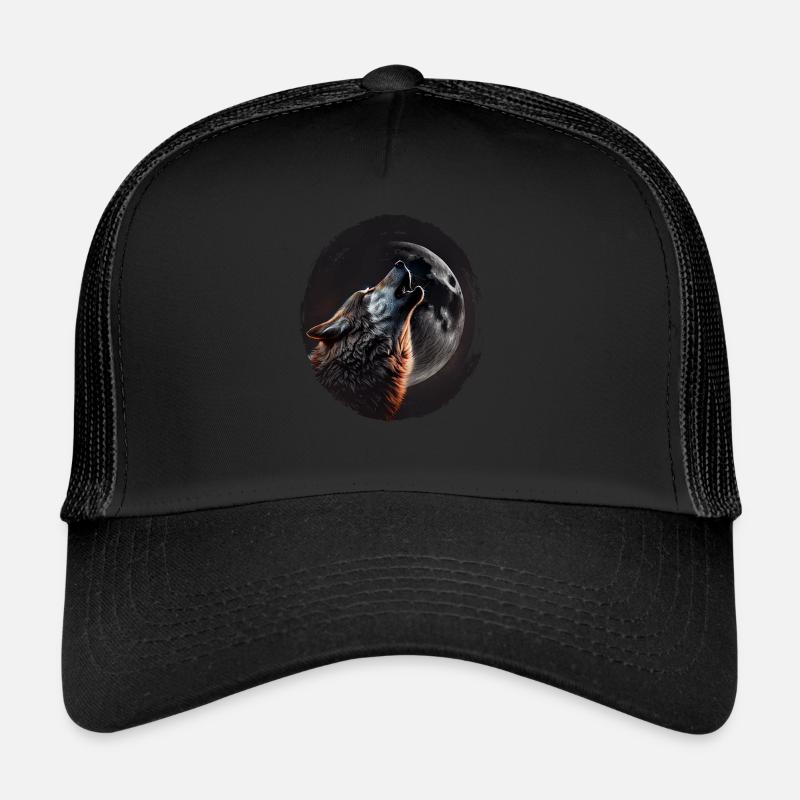 Wölfe Silhouette Naturschutz Tierschutz Wolf Trucker Cap